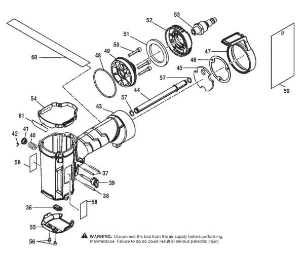 brad nailer parts diagram