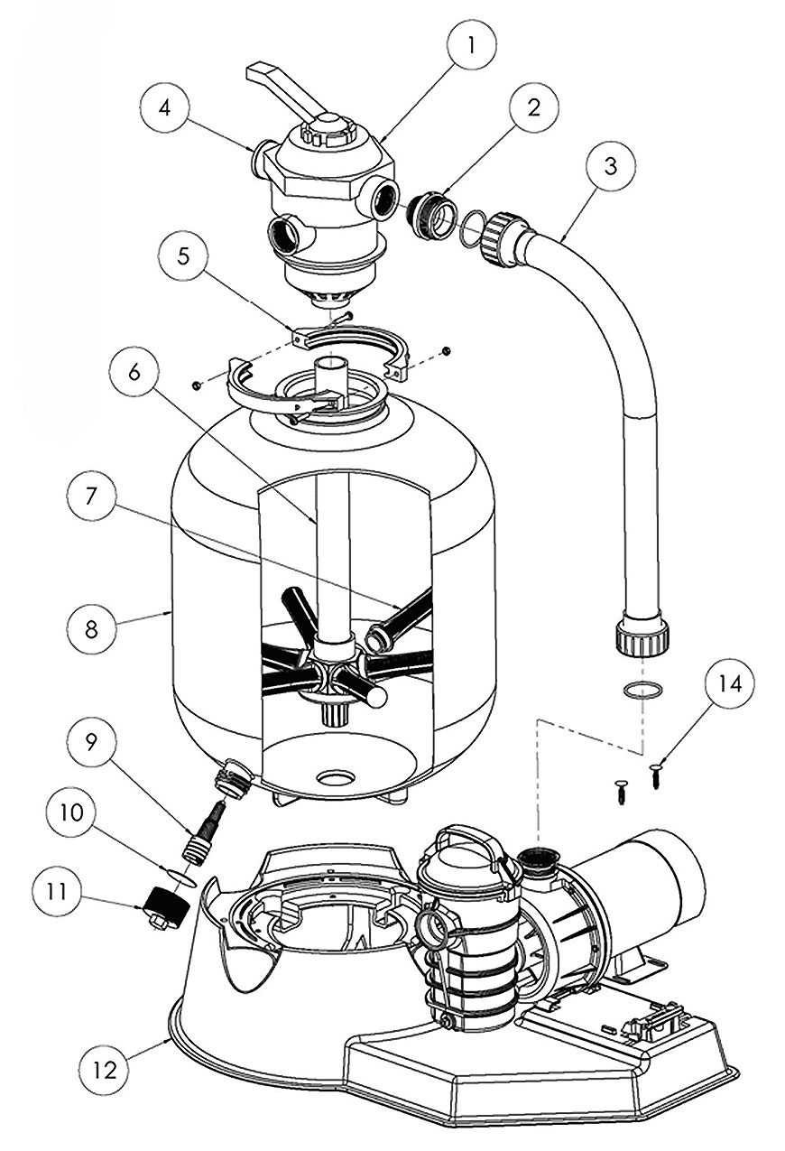 pentair filter parts diagram