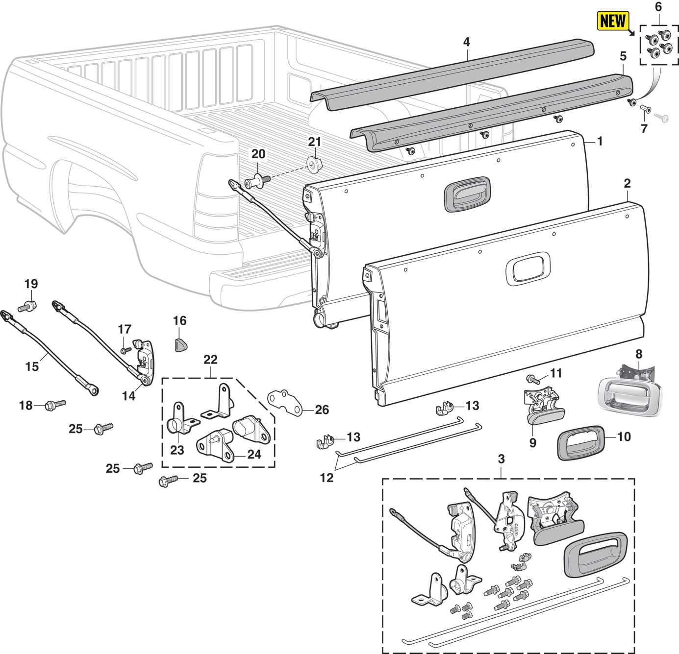 2013 gmc sierra parts diagram