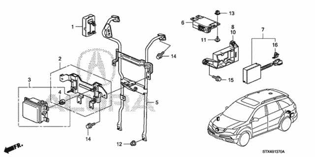 2011 acura mdx parts diagram