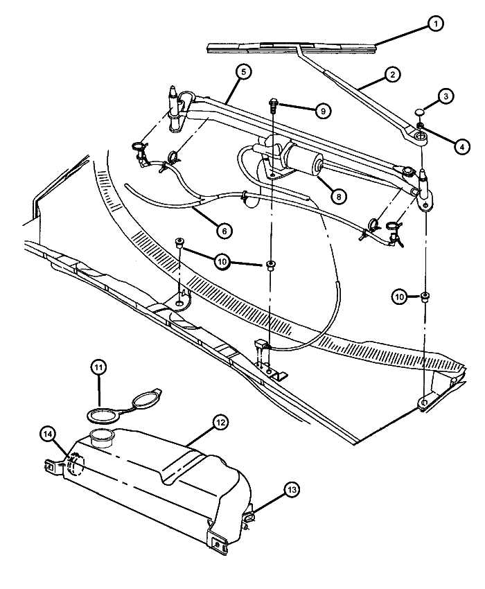 windshield parts diagram
