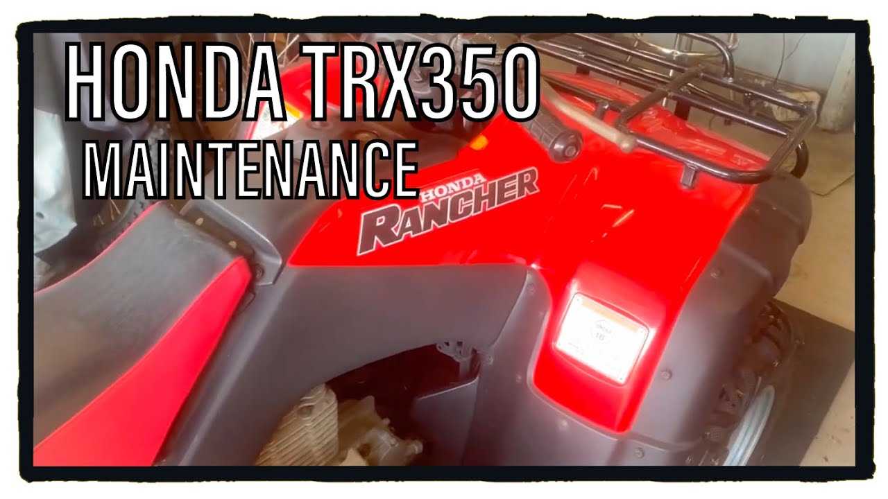 2000 honda rancher 350 parts diagram