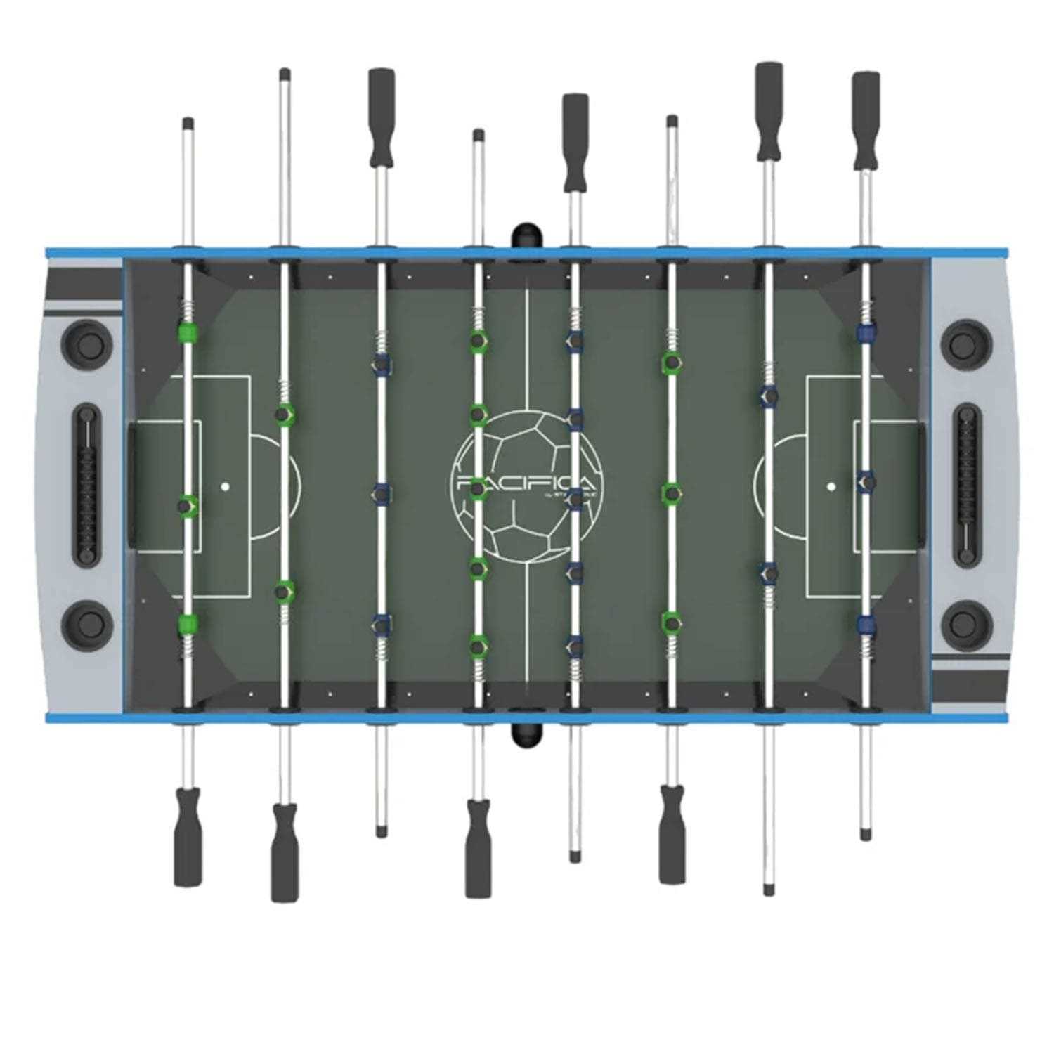 foosball table parts diagram