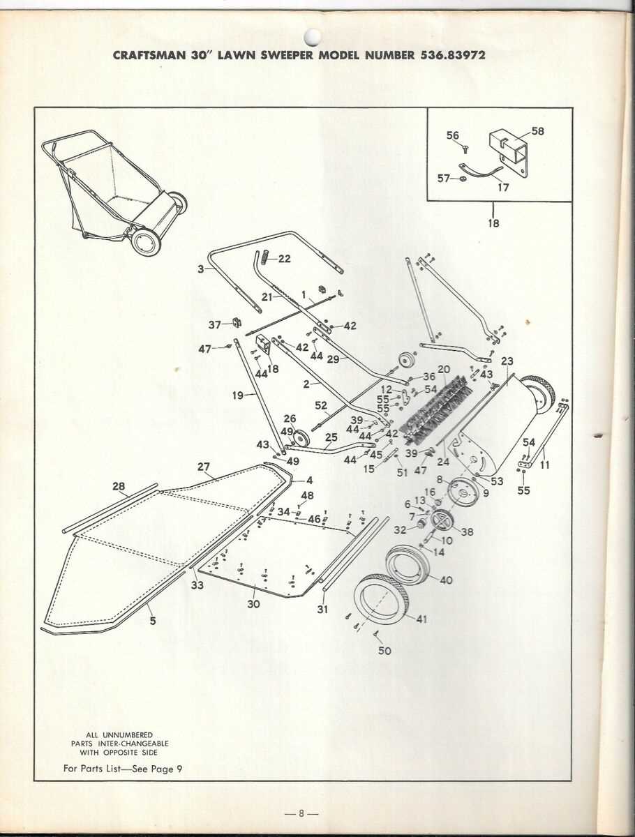 agri fab lawn sweeper parts diagram