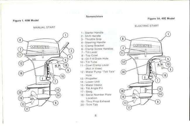 40 hp mercury outboard parts diagrams