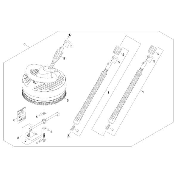 surface cleaner parts diagram