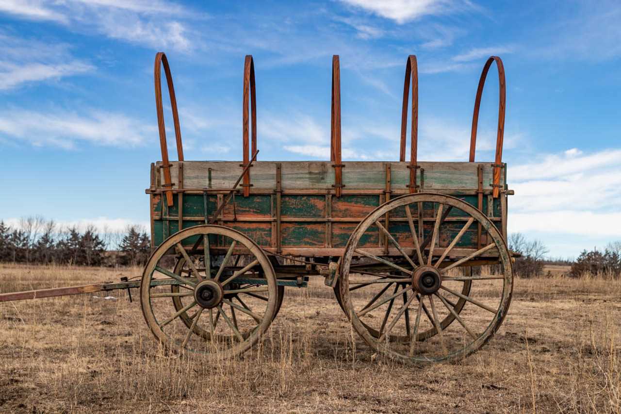parts of a covered wagon diagram