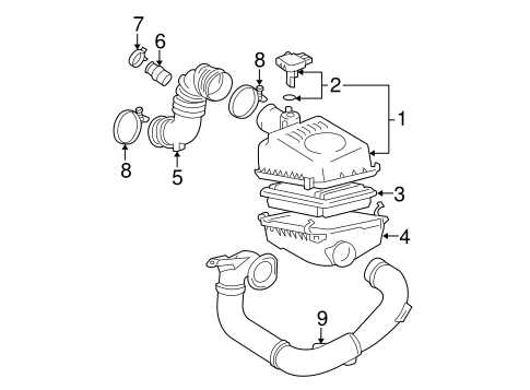 2004 toyota corolla engine parts diagram