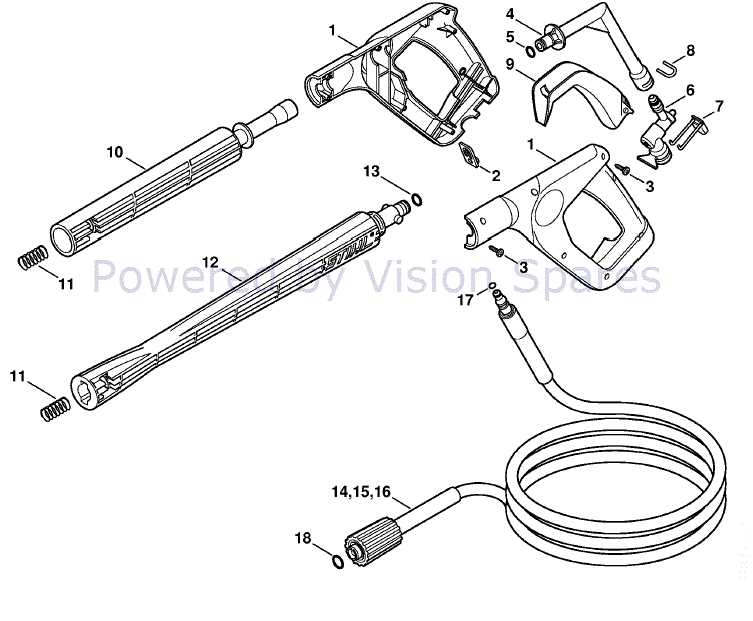 pressure washer gun parts diagram