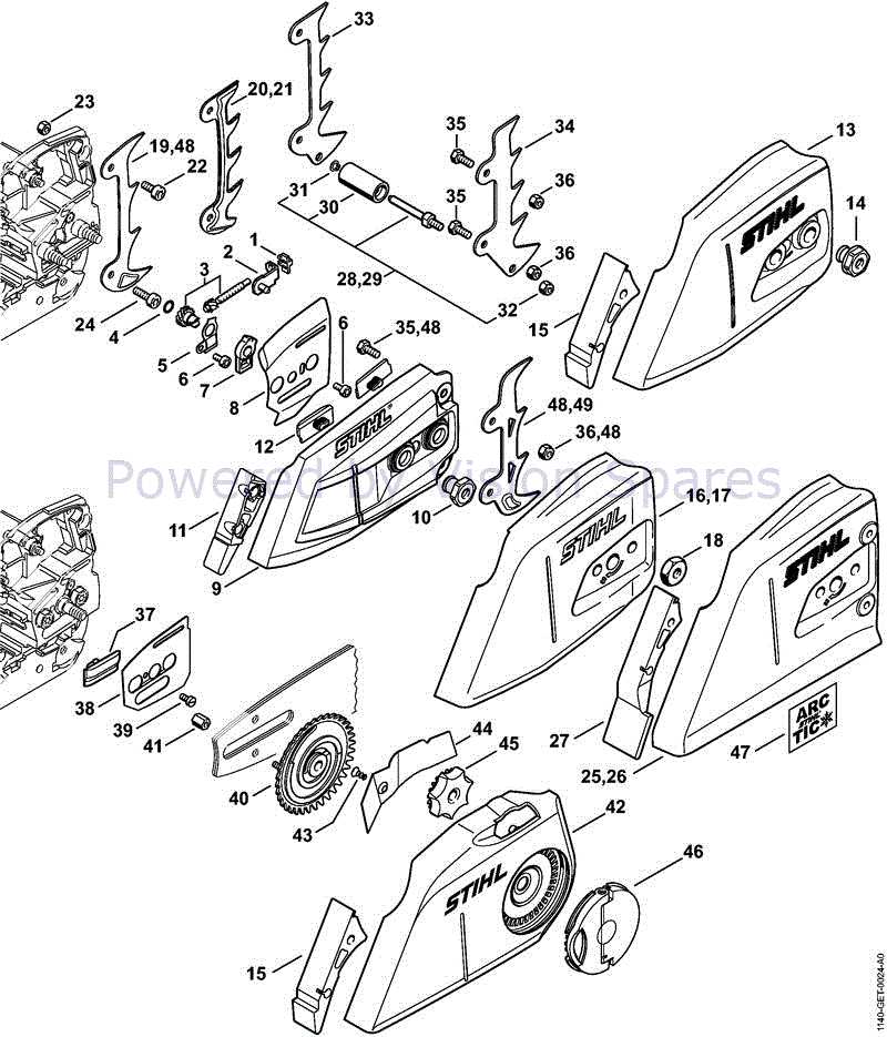 stihl spare parts diagrams