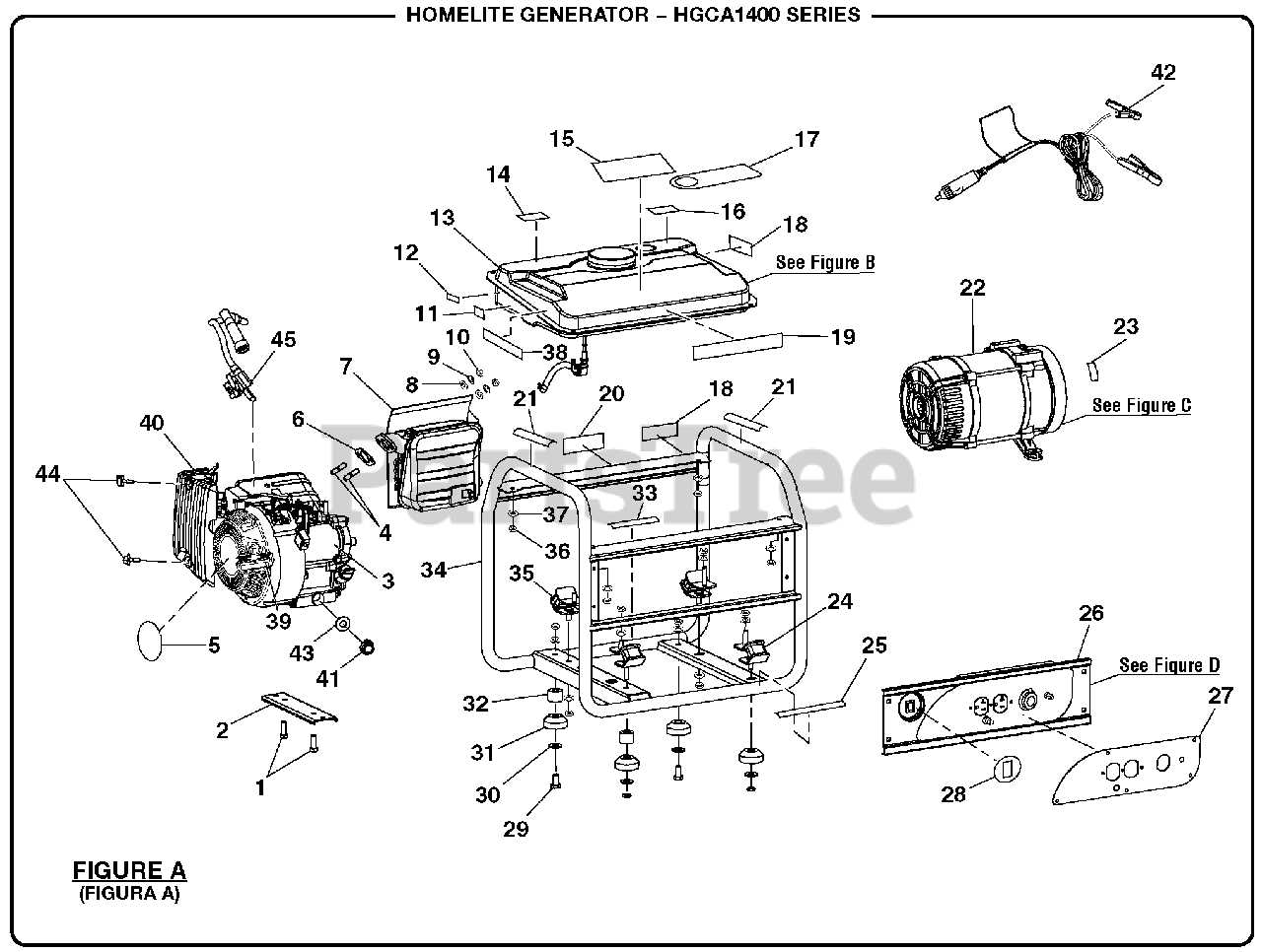 homelite generator parts diagram