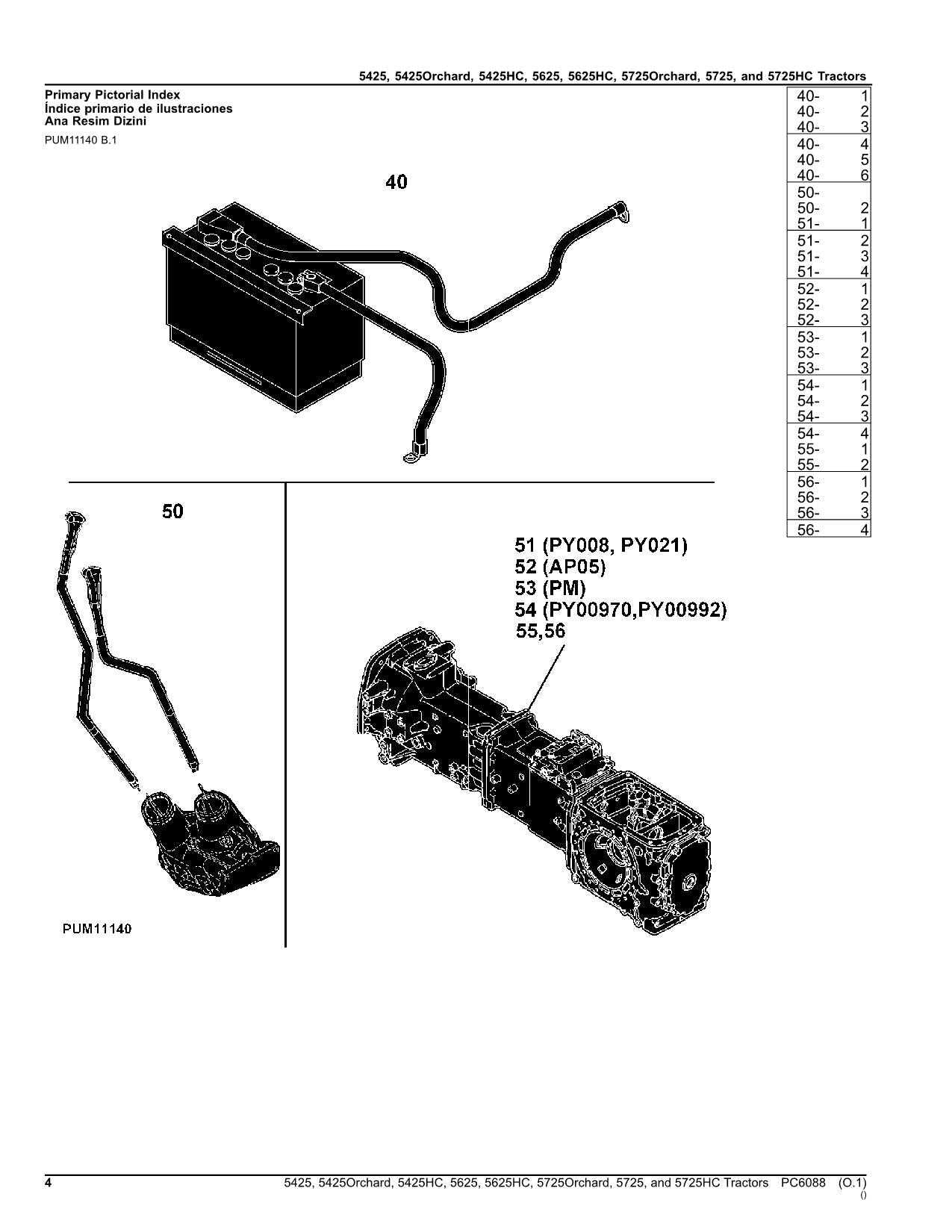 john deere 5425 parts diagram