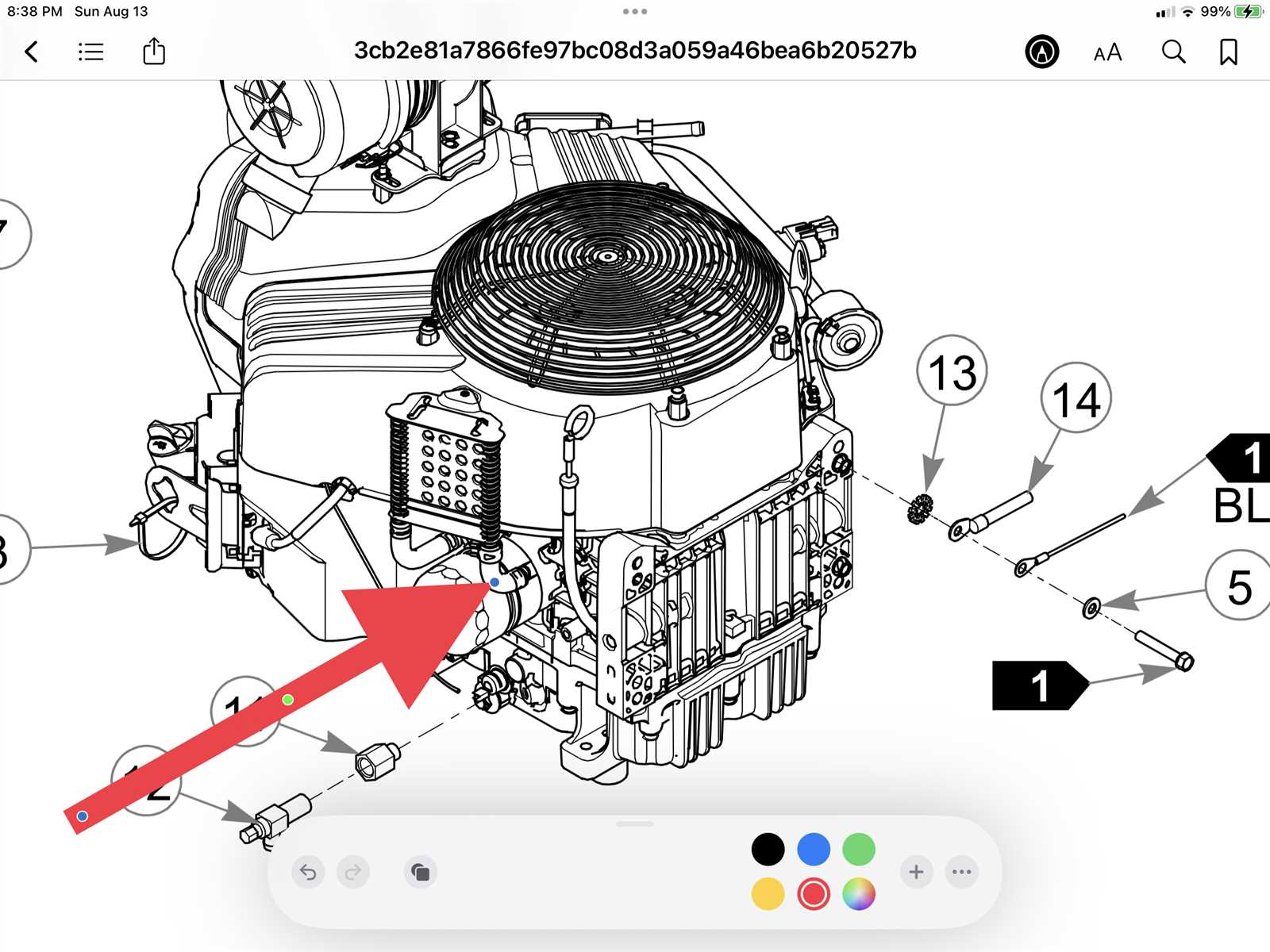 23 hp vanguard parts diagram