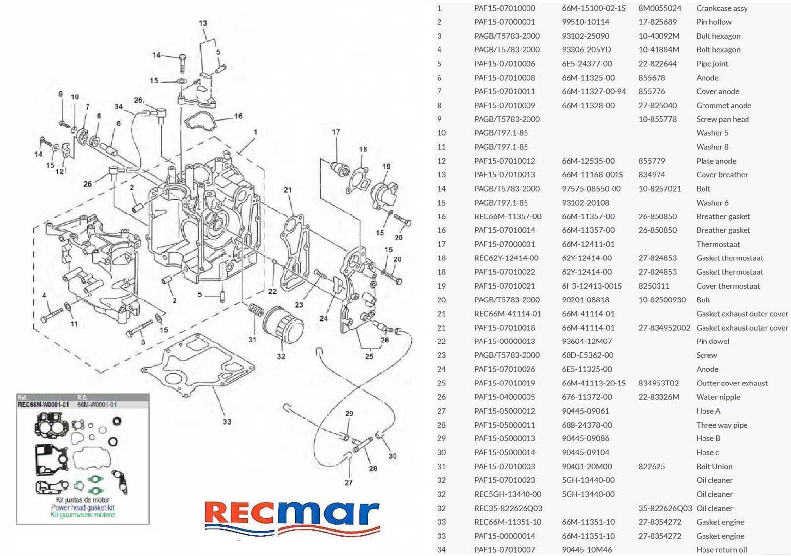 4 stroke engine parts diagram