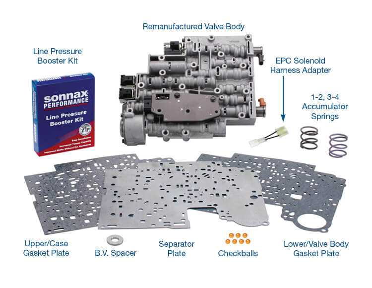 4l80e valve body parts diagram