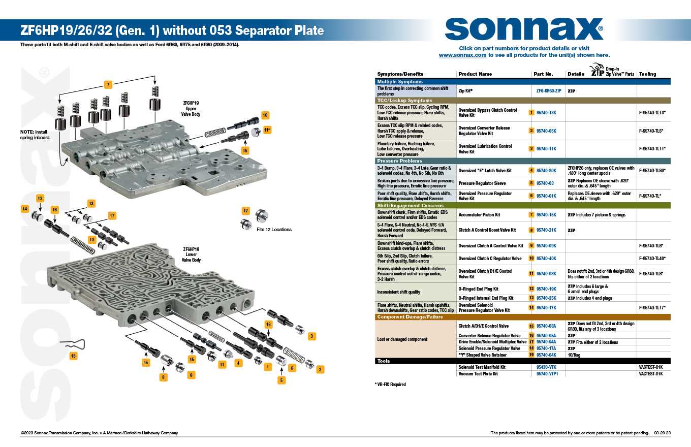 4l80e valve body parts diagram