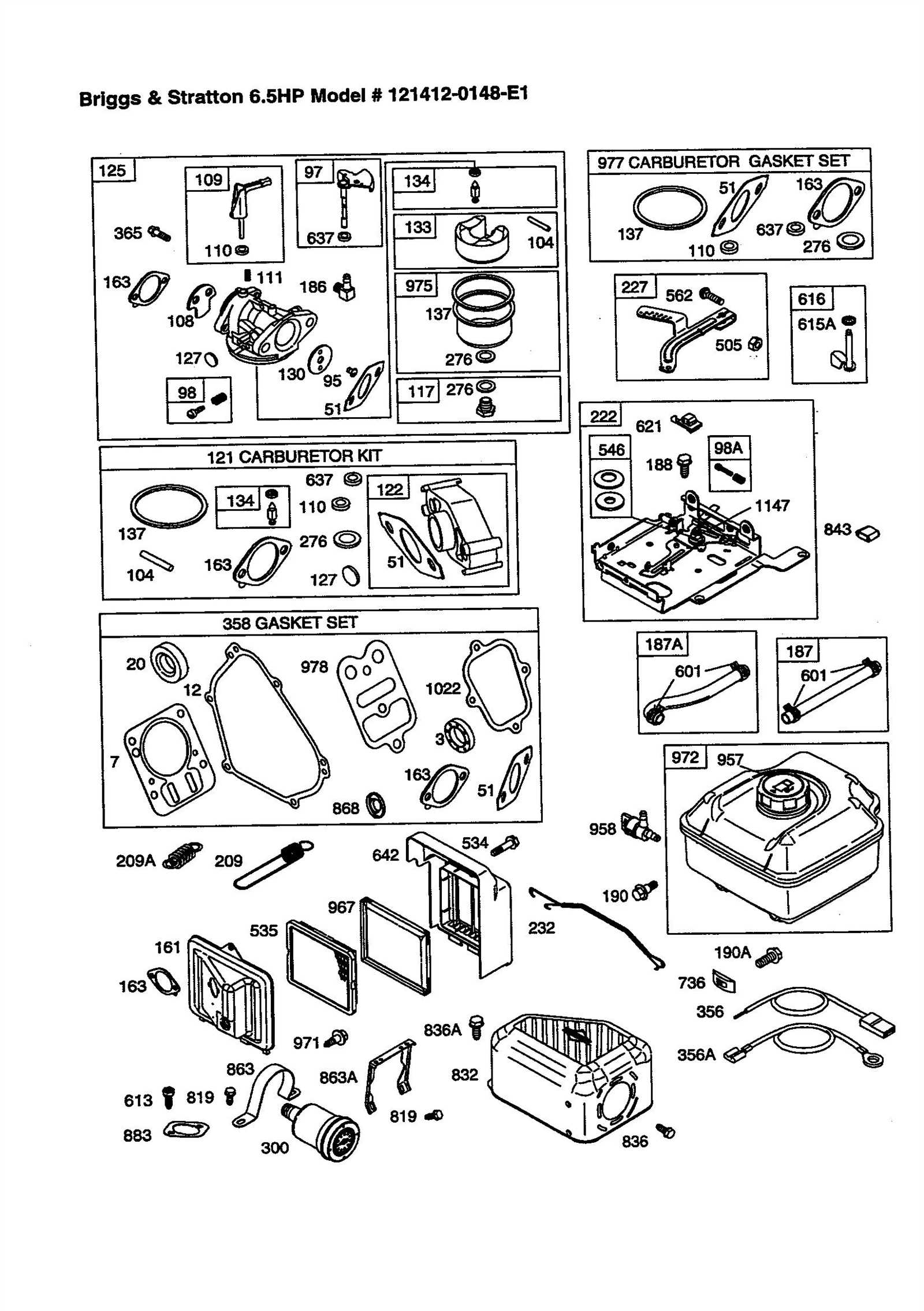 8 hp briggs and stratton engine parts diagram