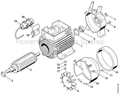 ac motor parts diagram