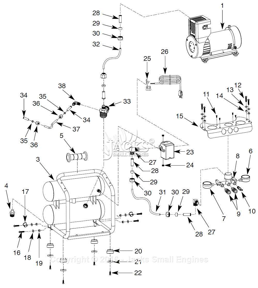 air compressor parts diagram