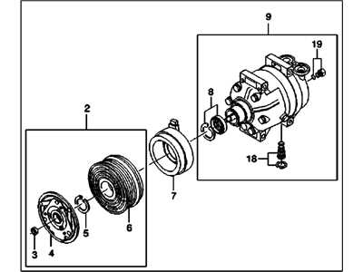 air conditioner compressor parts diagram