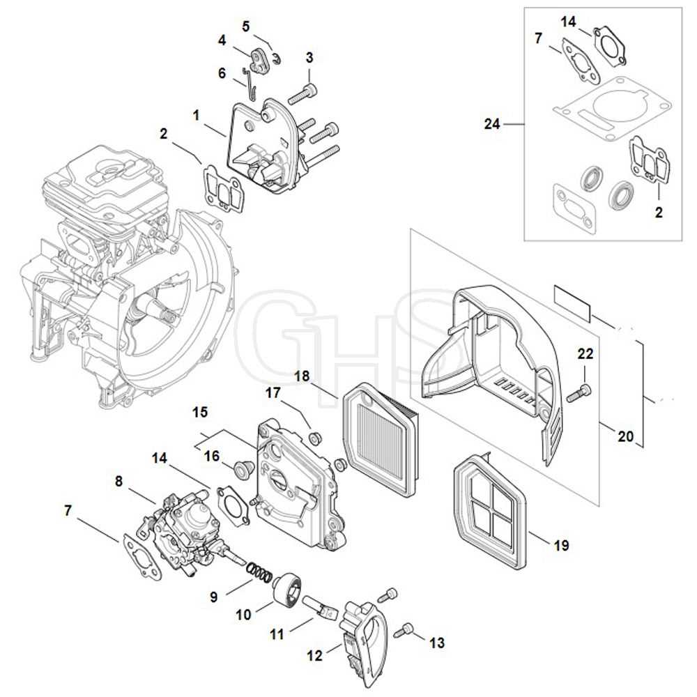 air filter parts diagram