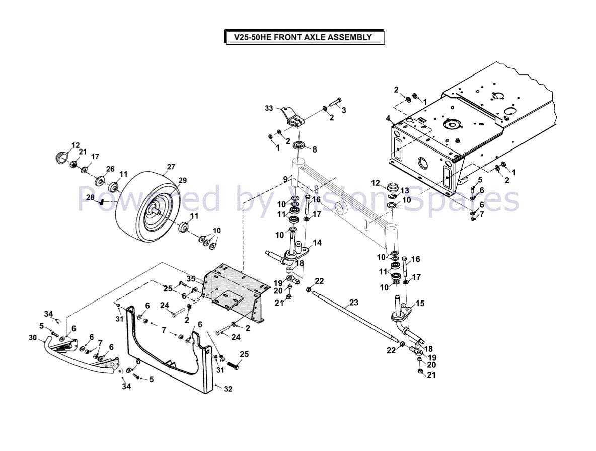 axle parts diagram