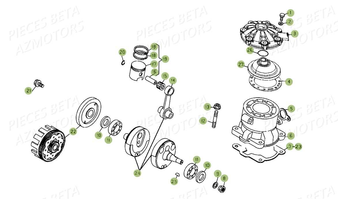 beta evo parts diagram