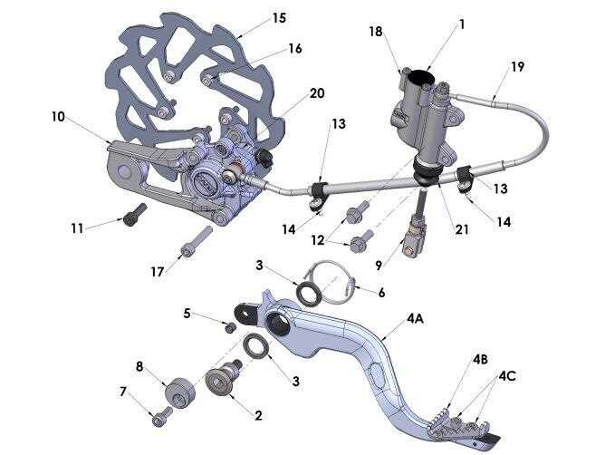 bike disc brake parts diagram