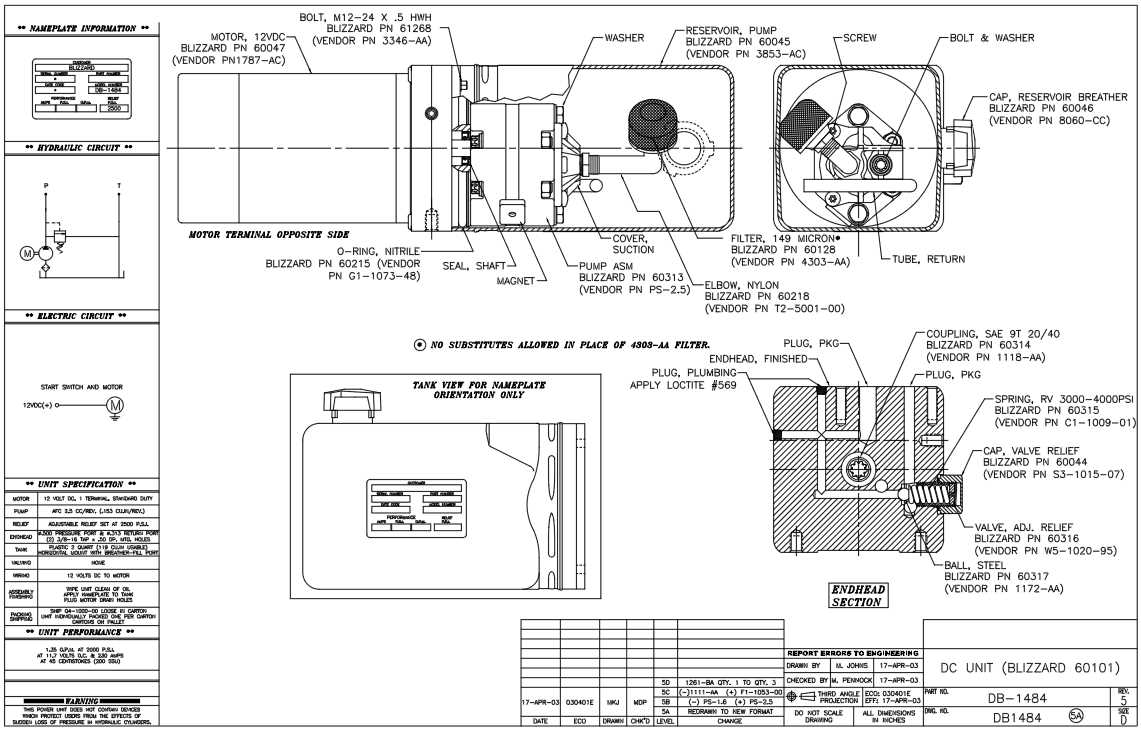 blizzard plow parts diagram