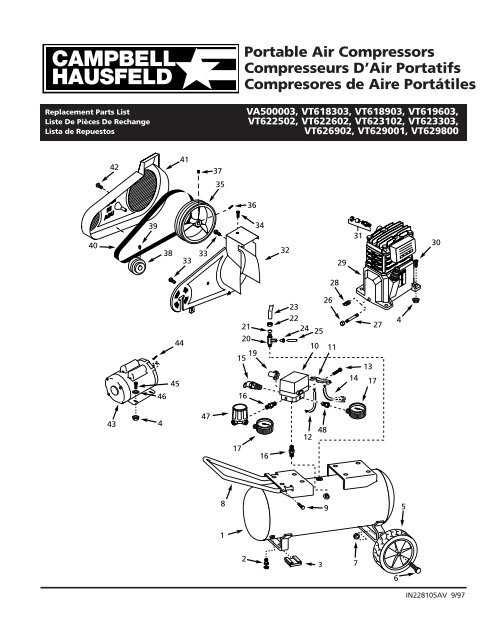 campbell hausfeld paint sprayer parts diagram