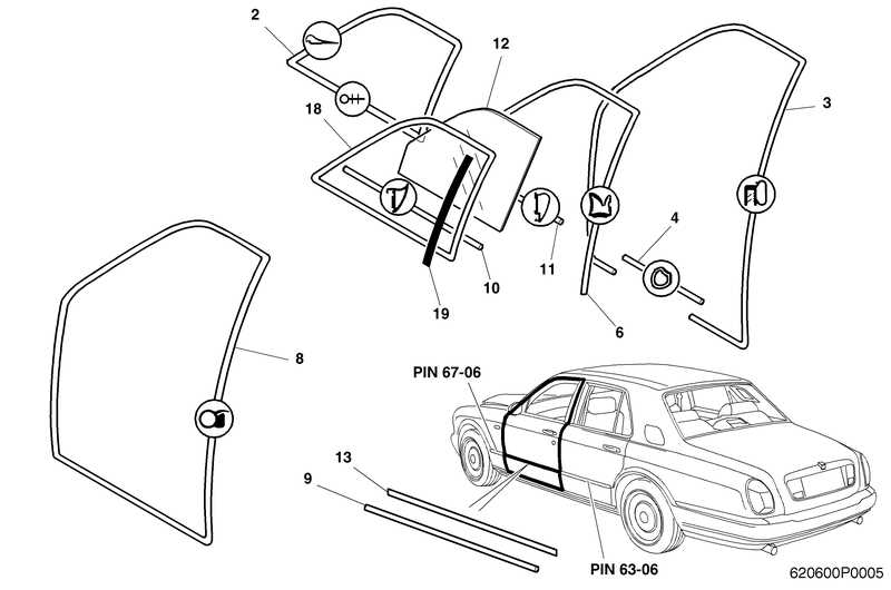 car door diagram parts