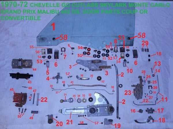 car door diagram parts
