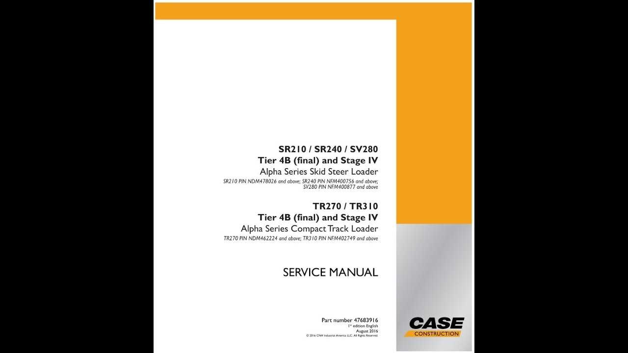 case tr270 parts diagram