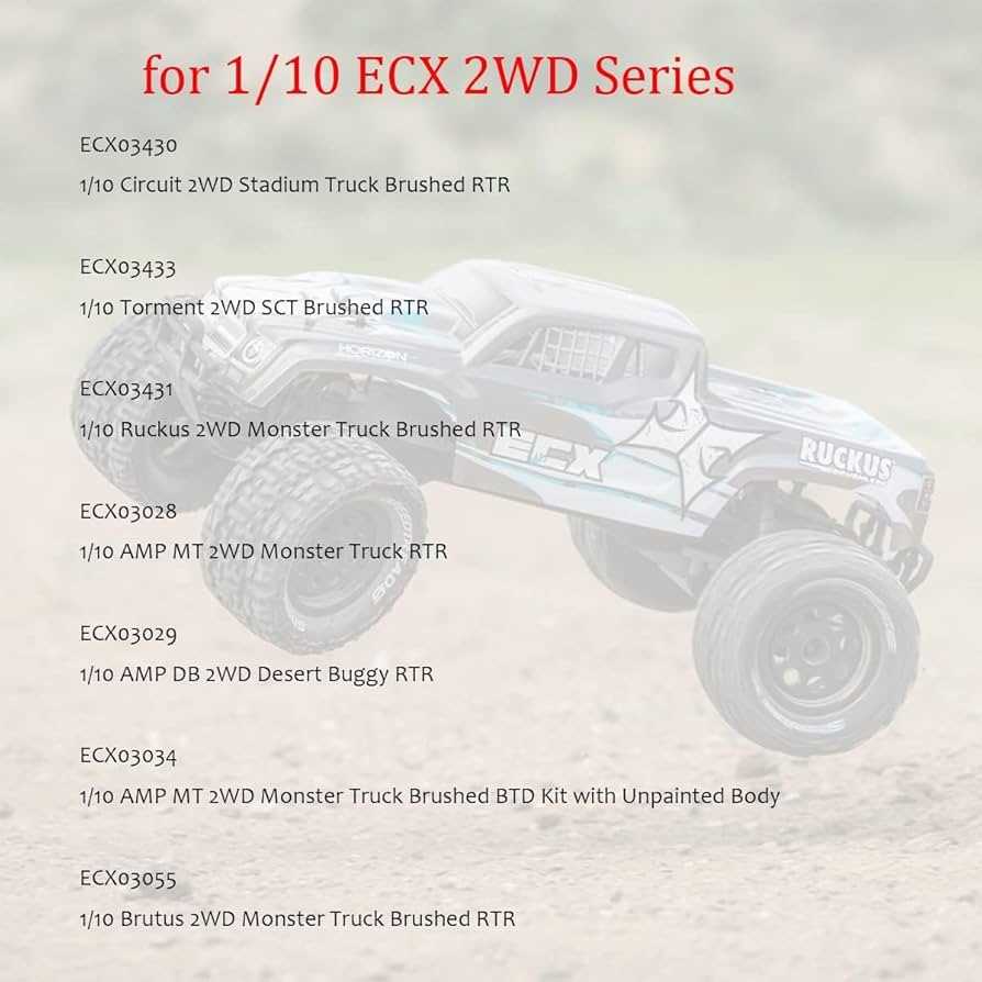 ecx ruckus 2wd parts diagram