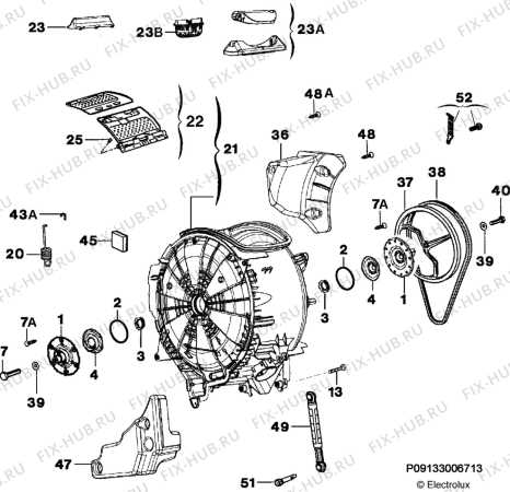 electrolux 2100 parts diagram