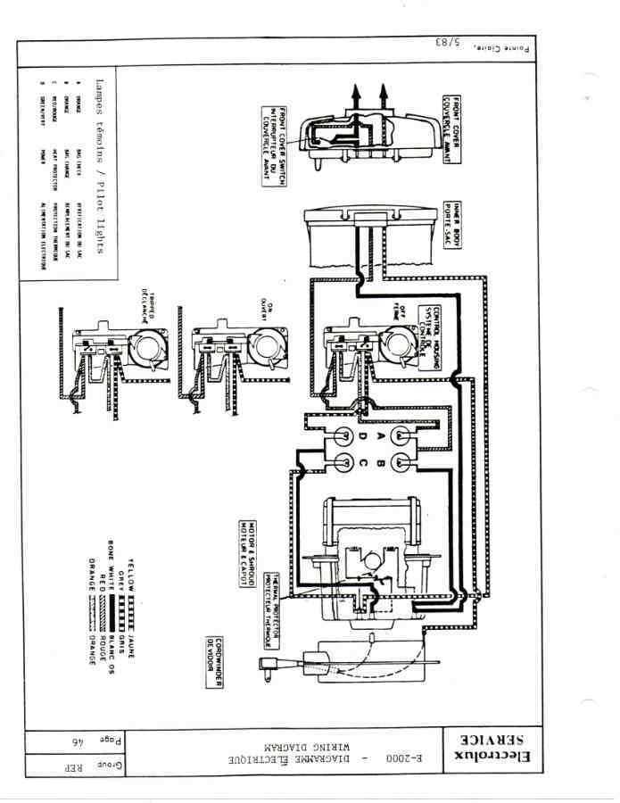 electrolux 2100 parts diagram