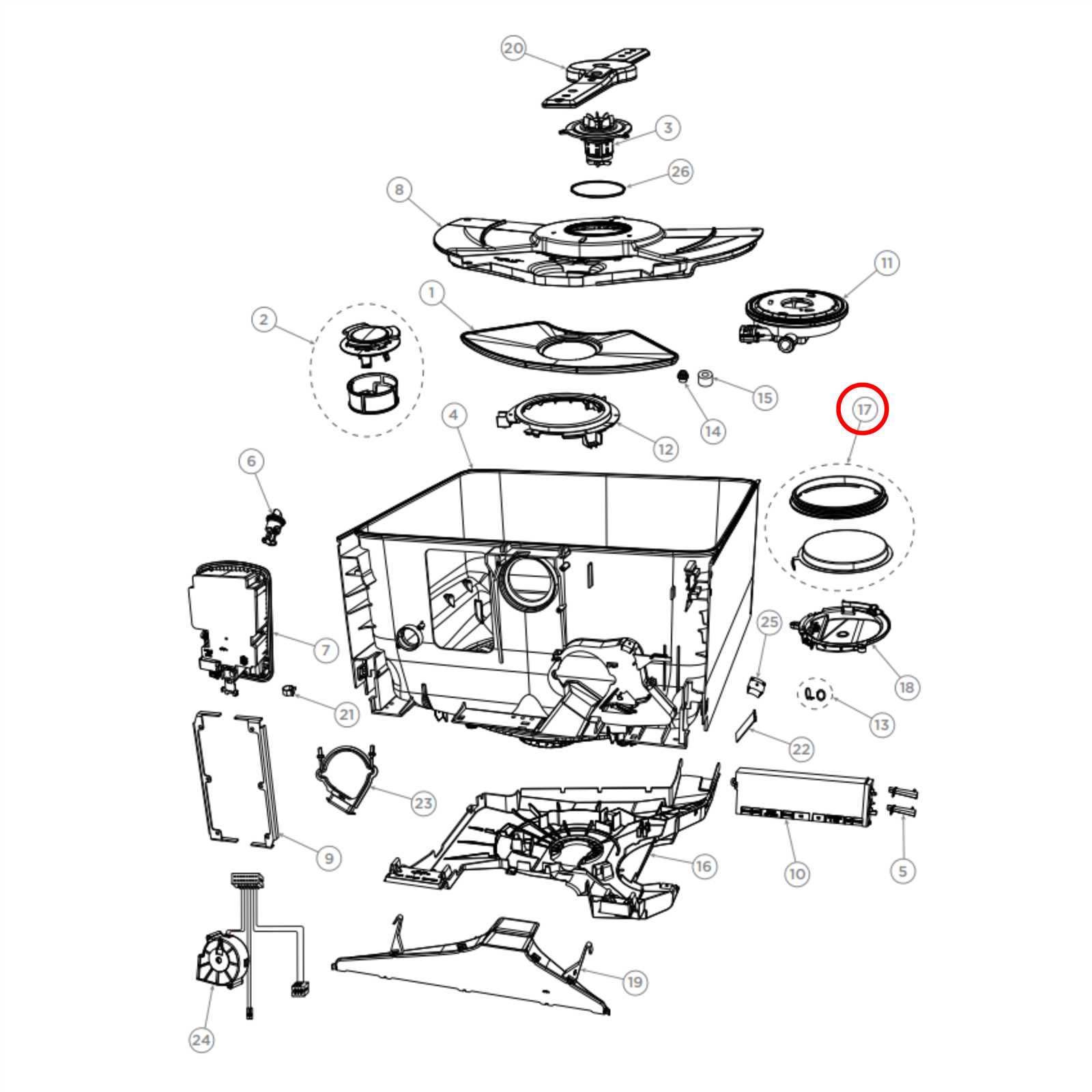 fisher and paykel dishwasher parts diagram