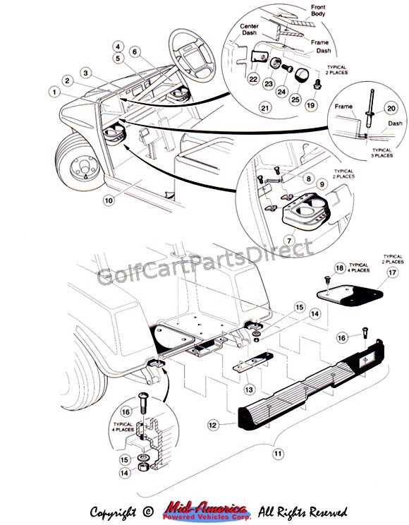 gas club car parts diagram