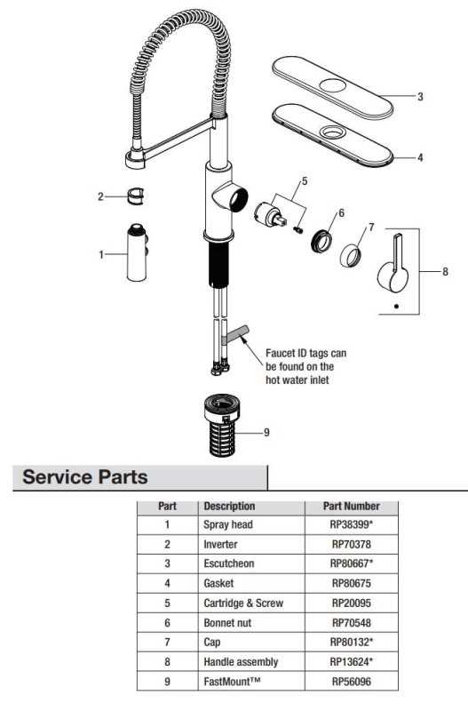 glacier bay shower parts diagram