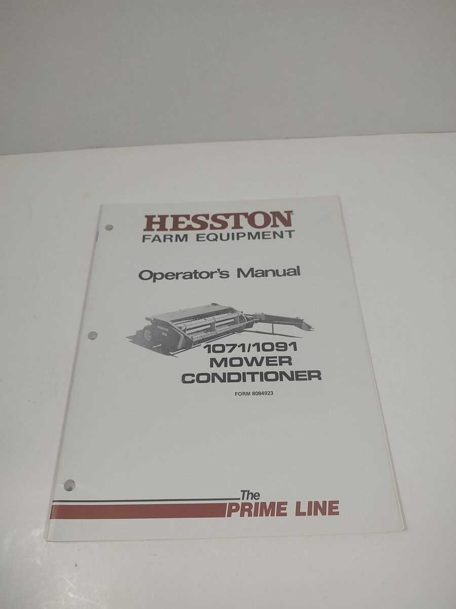 hesston 1091 haybine parts diagram