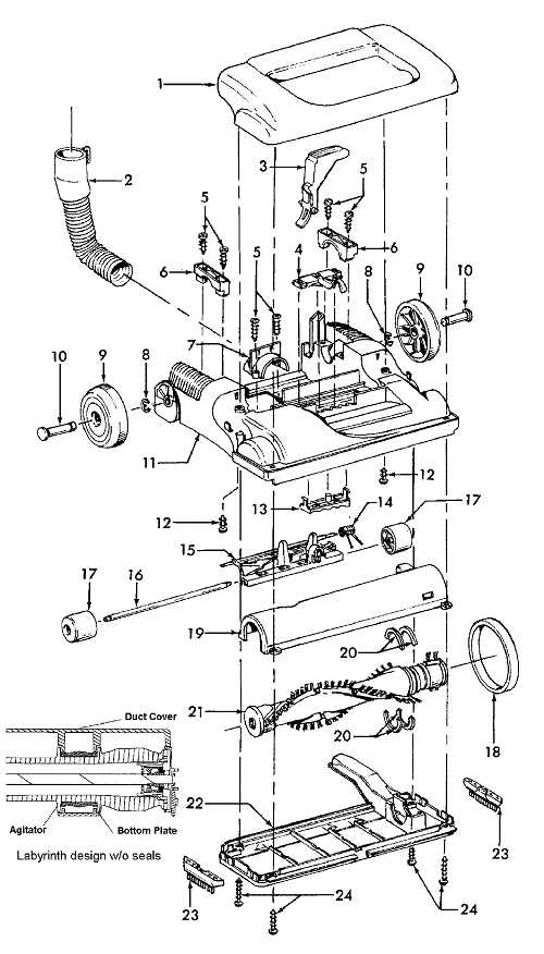 hoover vacuum parts diagram