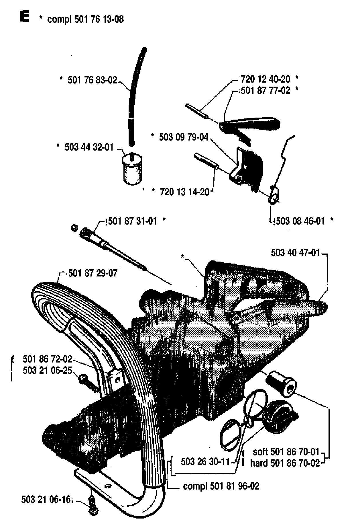 husqvarna 55 chainsaw parts diagram