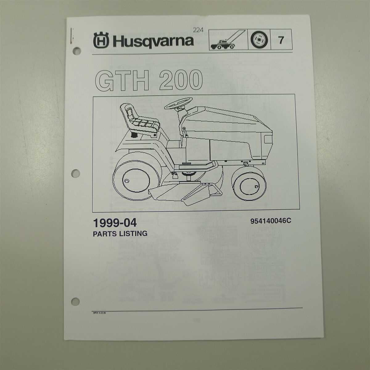 husqvarna lawn mower parts diagram