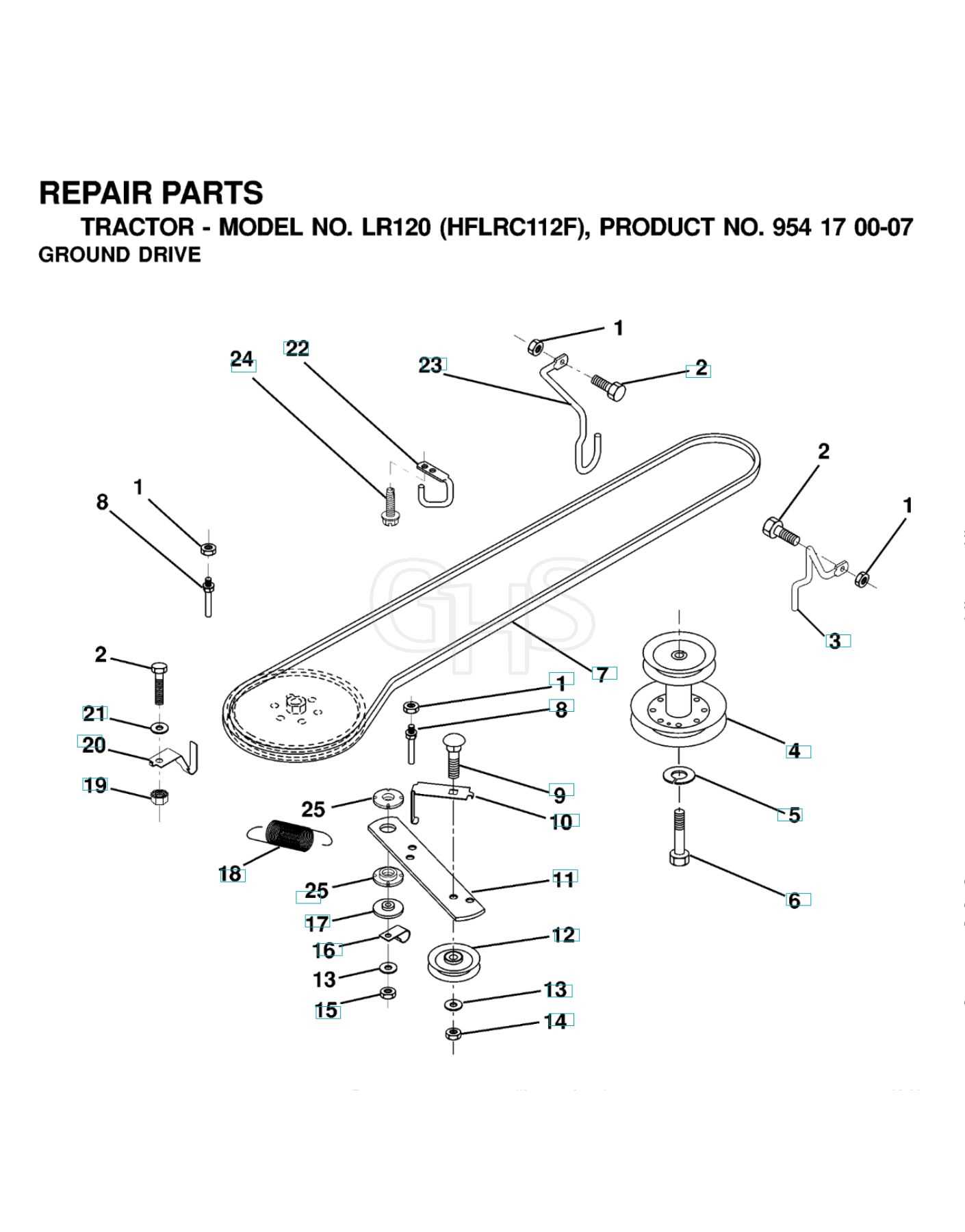 husqvarna lawn mower parts diagram