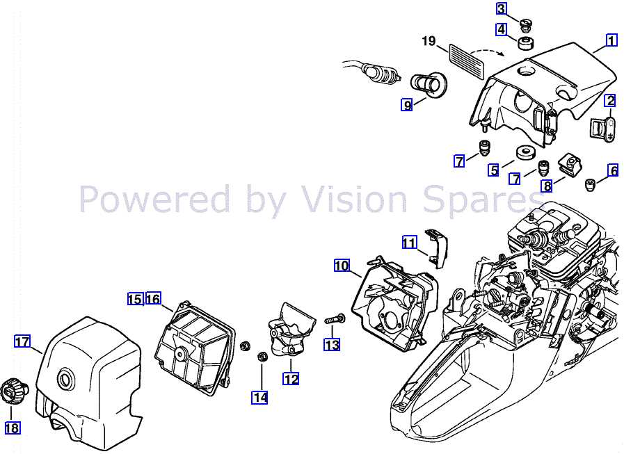 husqvarna ms360 parts diagram
