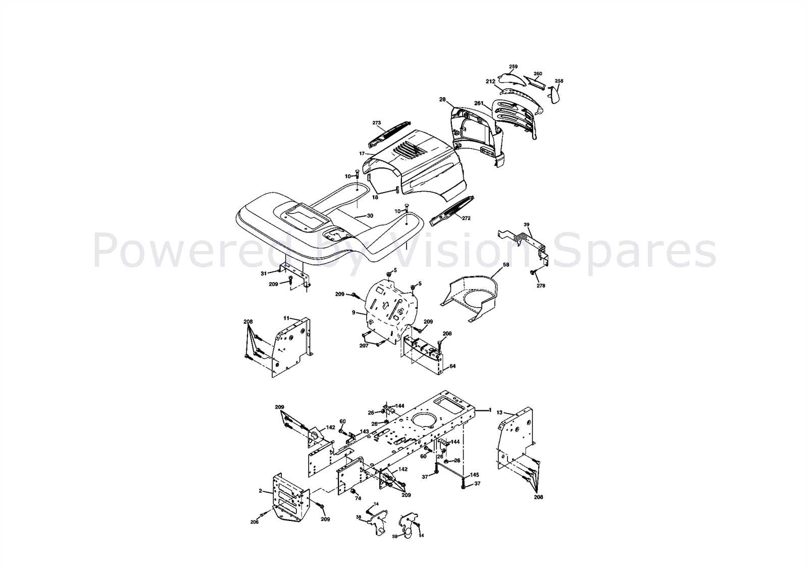 husqvarna yth 150 parts diagram
