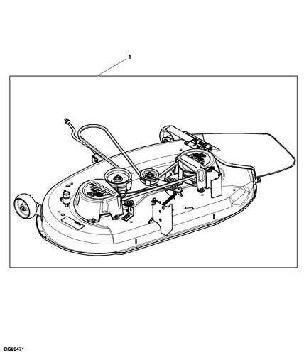 john deere 42 mower deck parts diagram