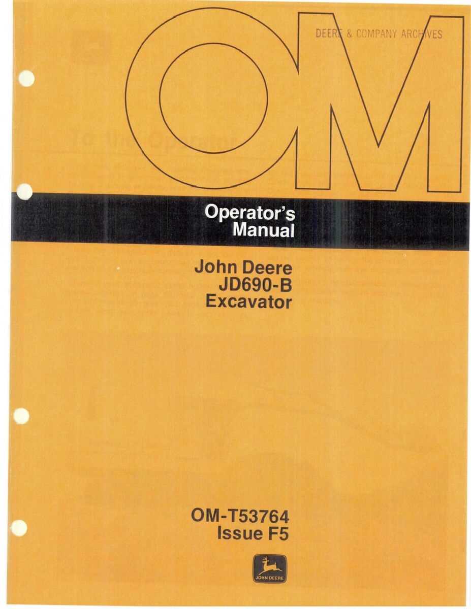 john deere 690b excavator parts diagram