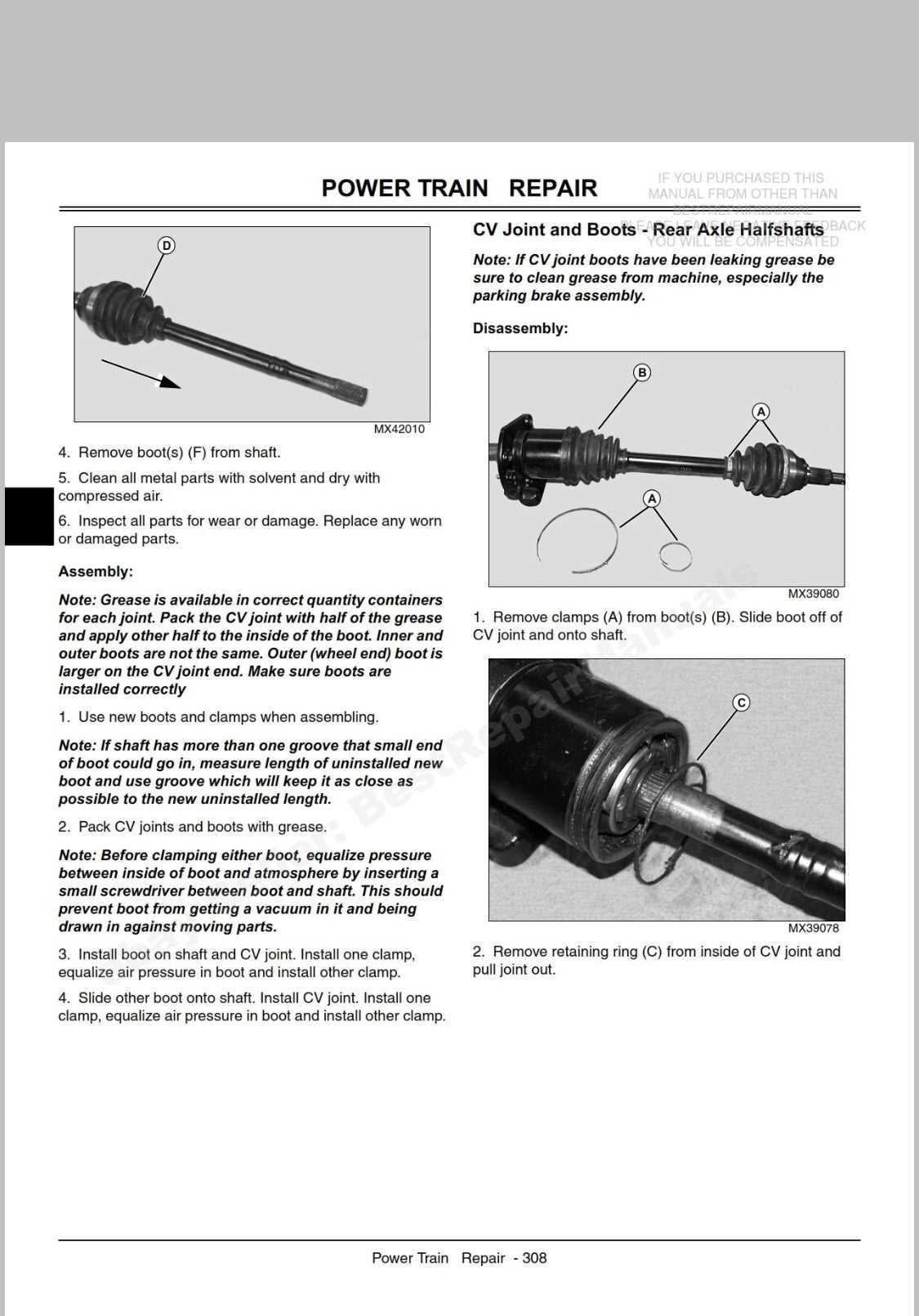 john deere gator 825i front differential parts diagram
