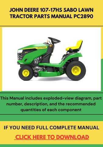 john deere s110 parts diagram